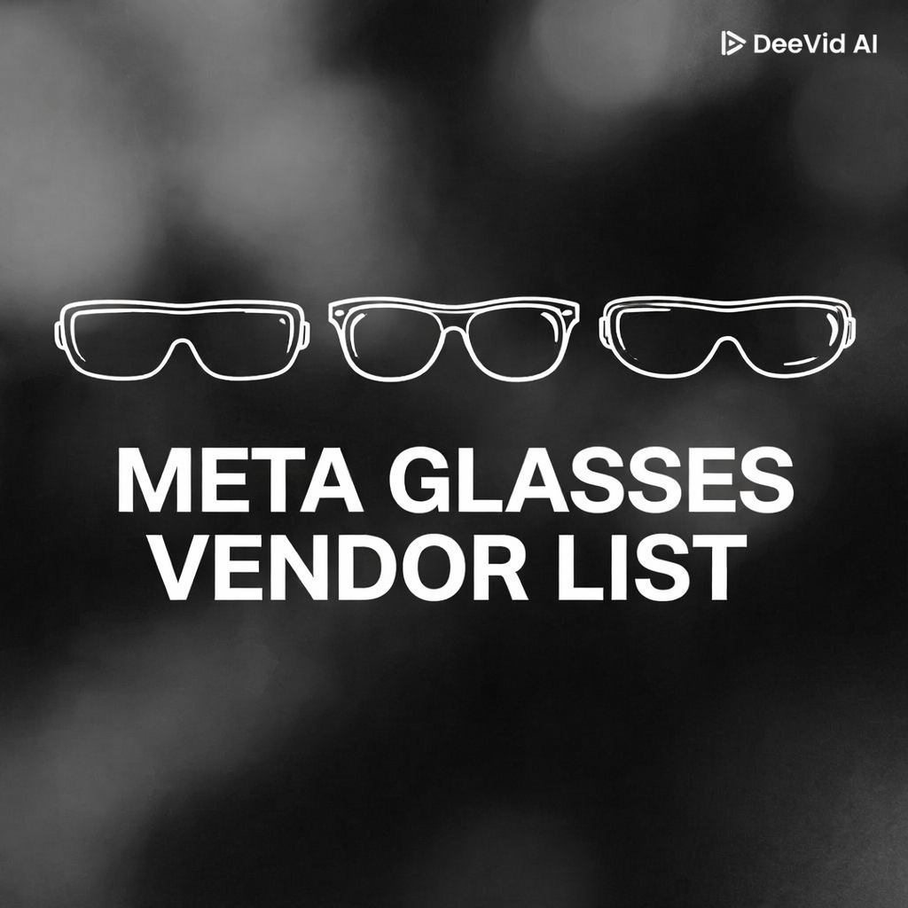 Meta/Rayban Glasses Vendor List - Digital Supplier Directory